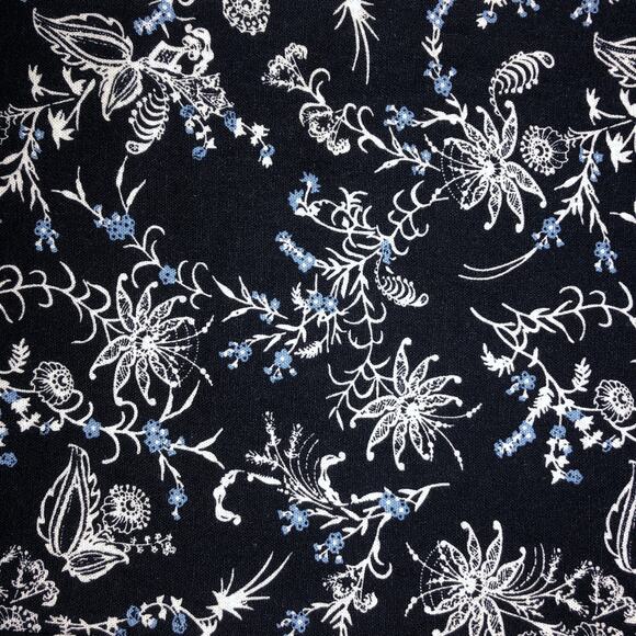 Caslon Blue Linen Blend Wide Leg Crop Pants - Size Medium - Picture 8 of 11